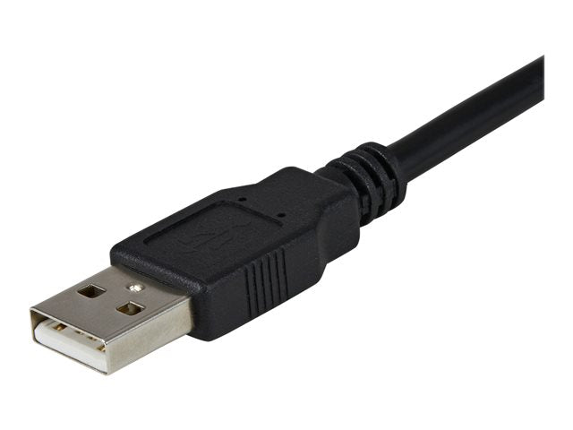 Cable 2x db9 a USB tipo a startech 1.8m · macho - macho · negro