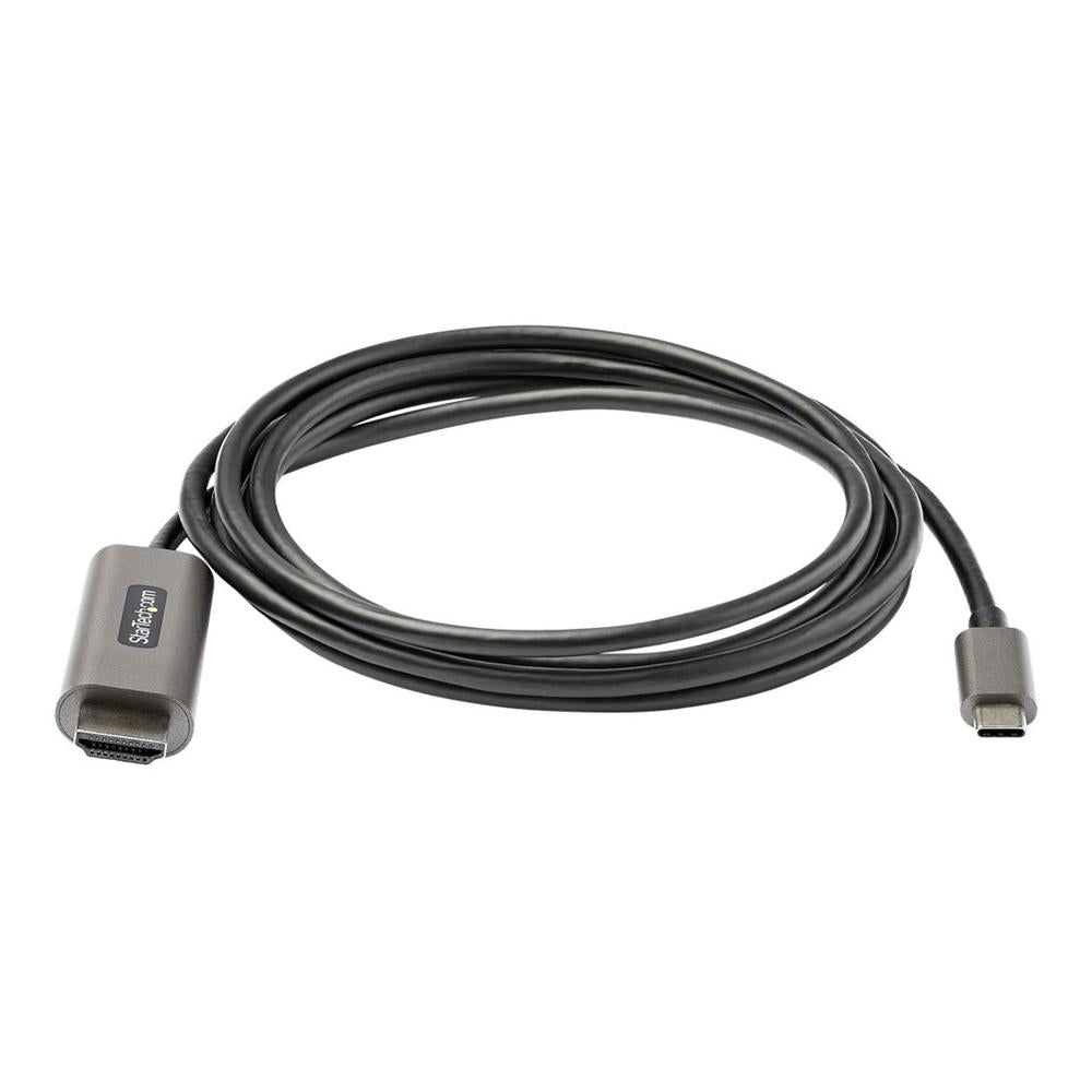 Cable USB tipo c a HDMI 4K startech 2m · macho - macho · negro