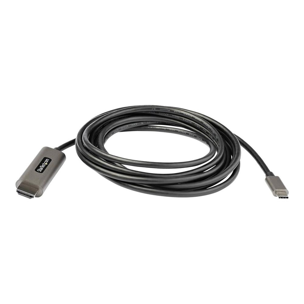 Cable USB tipo c a HDMI 4K startech 3m · macho - macho · negro