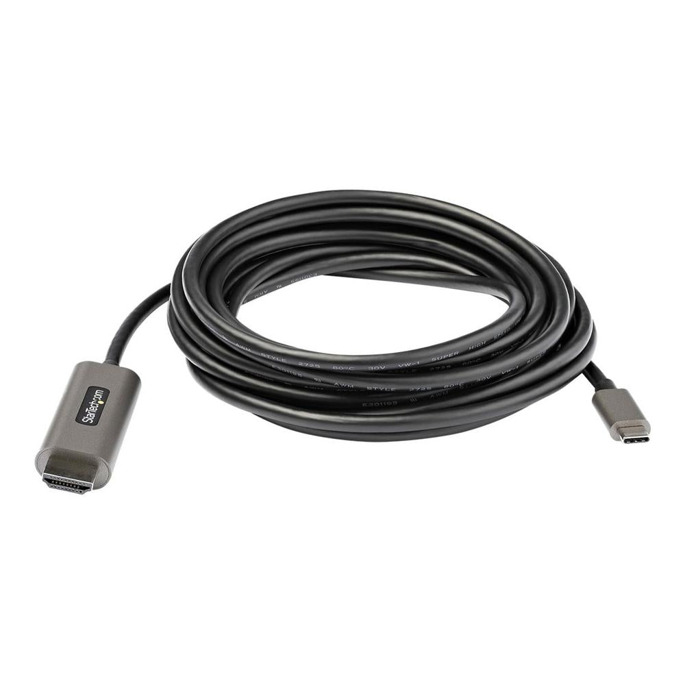 Cable USB tipo c a HDMI 4K startech 4m · macho - macho · negro