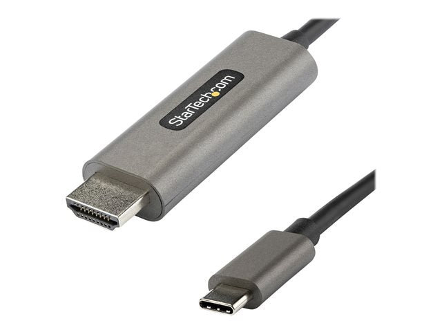 Cable USB tipo c a HDMI 4K startech 4m · macho - macho · negro