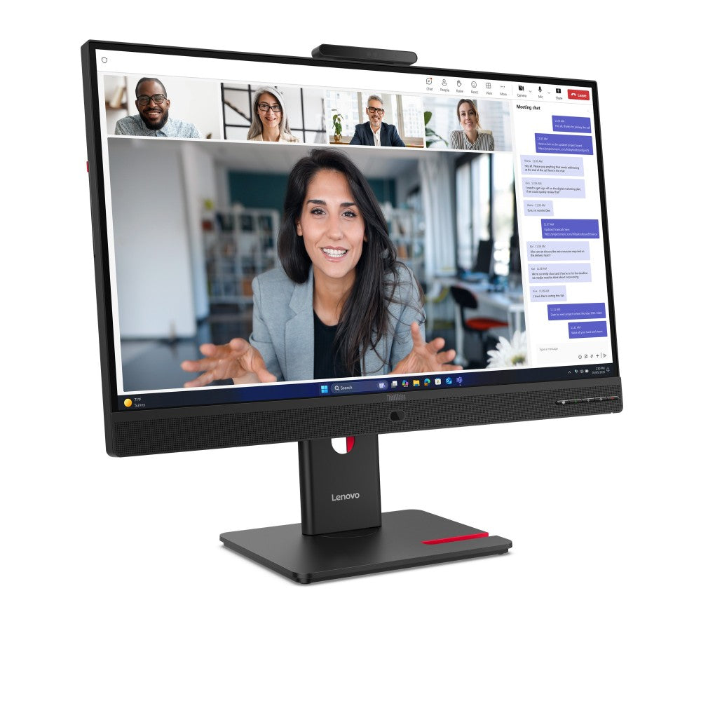 Monitor LED 23.8 pulgadas Lenovo thinkvision t24 - 4v IPS · FHD · dp · HDMI · vga · 120hz · 4ms · vesa 100x100 · webcam