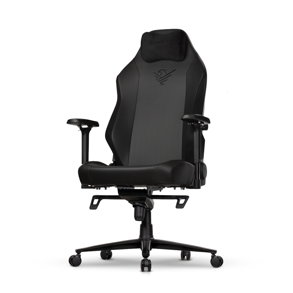 Silla gaming phoenix monarch remaster cuero napa talla r Negro #negro