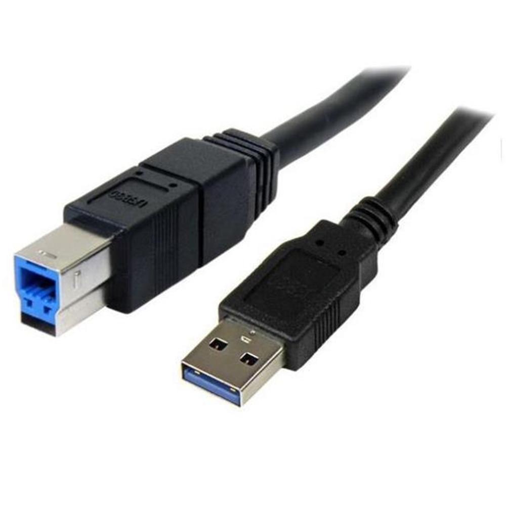 Cable USB tipo a a USB tipo b startech 3m · macho - macho · negro