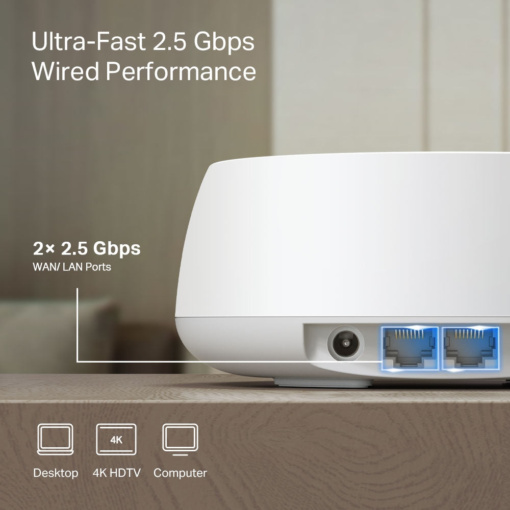 WiFi mesh tp - link deco be25 be3600 pack 3 unidades