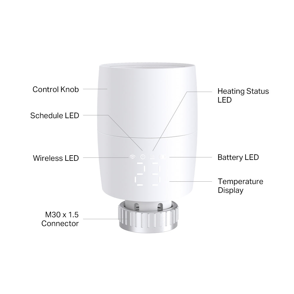 Valvula de radiador termostatica inteligente tp - link ke100