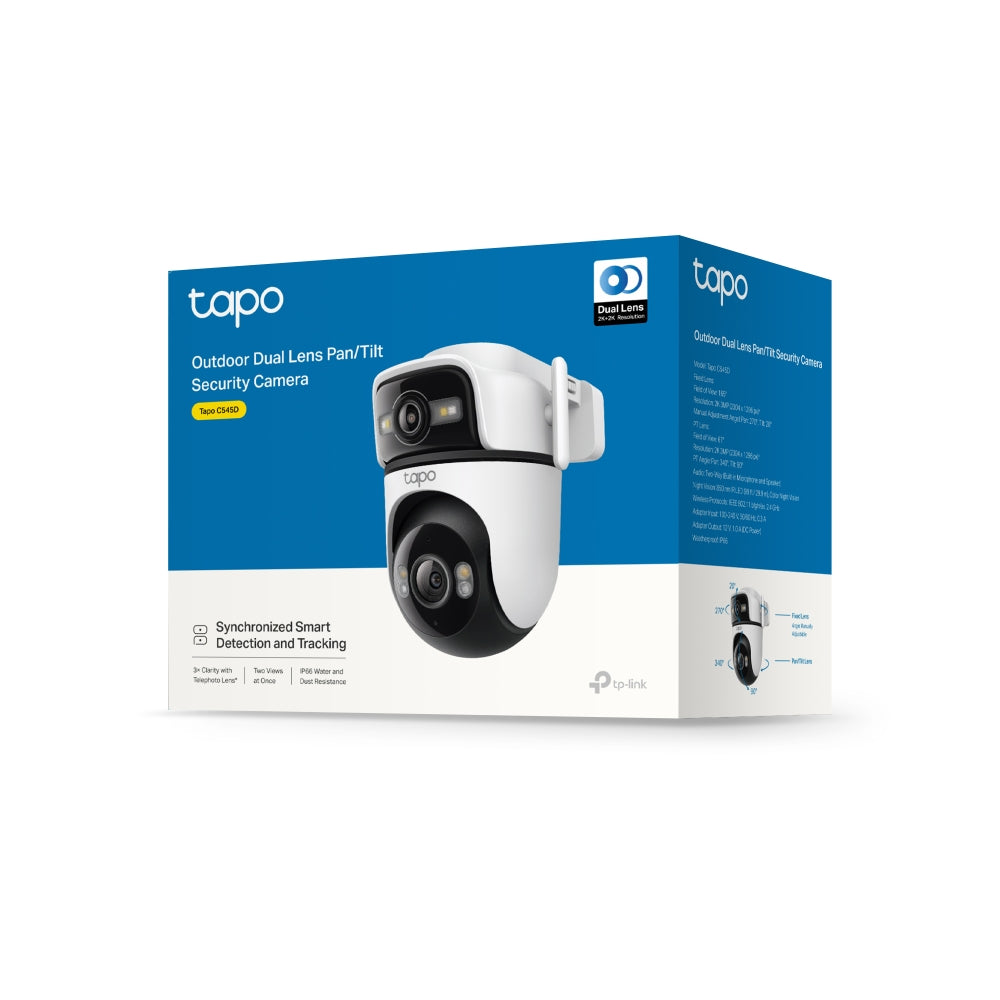 Camara de seguridad WiFi dual tp - link tapo c545d 2k 3mpx