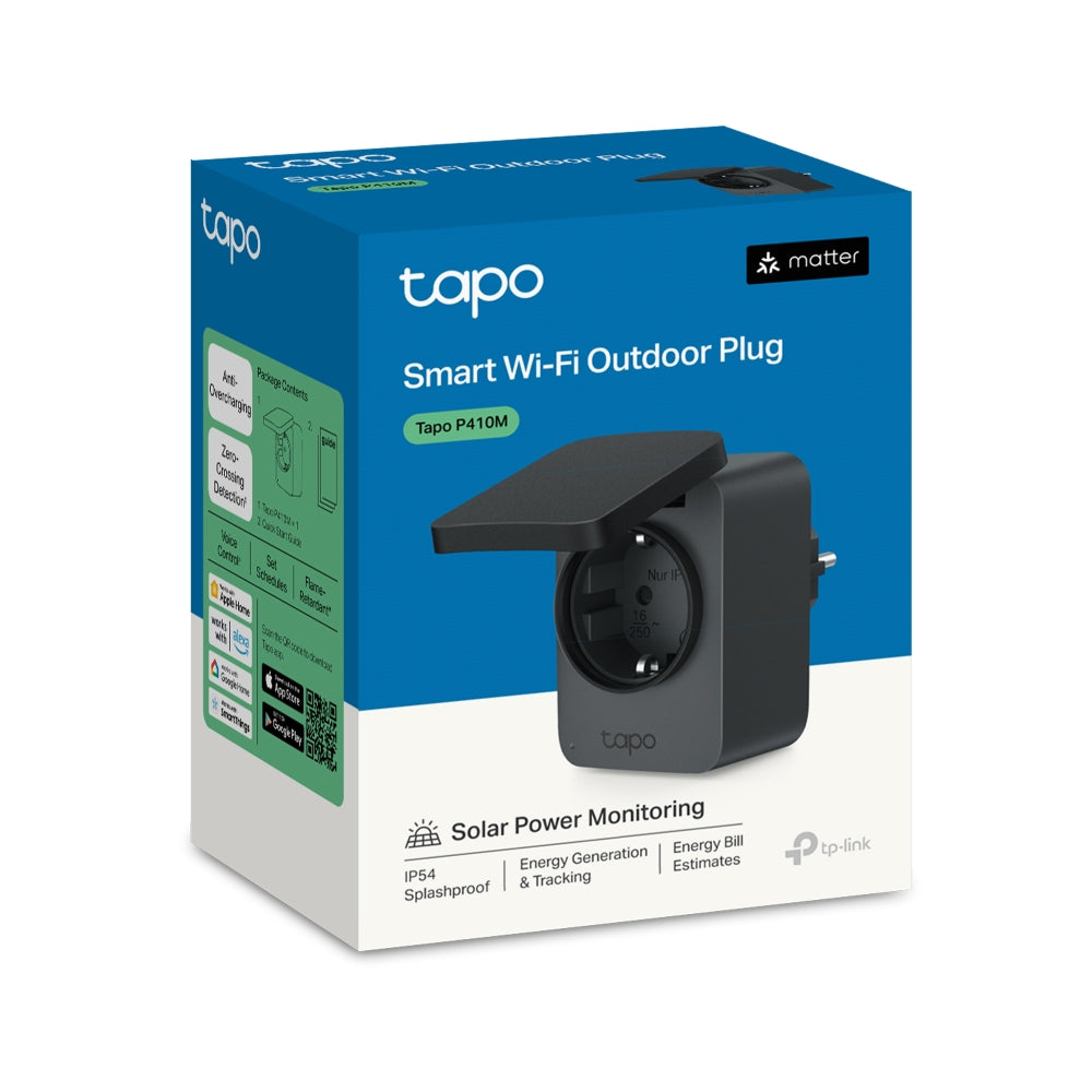 Enchufe inteligente WiFi tp - link tapo p410m para exterior