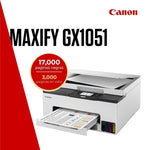 Multifunción inyección Canon maxify gx1051 red · WiFi · duplex impresión · depósitos tinta · 3 botellas negro