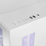 Caja ordenador mars gaming mc - view3w mATX argb cristal templado blanca