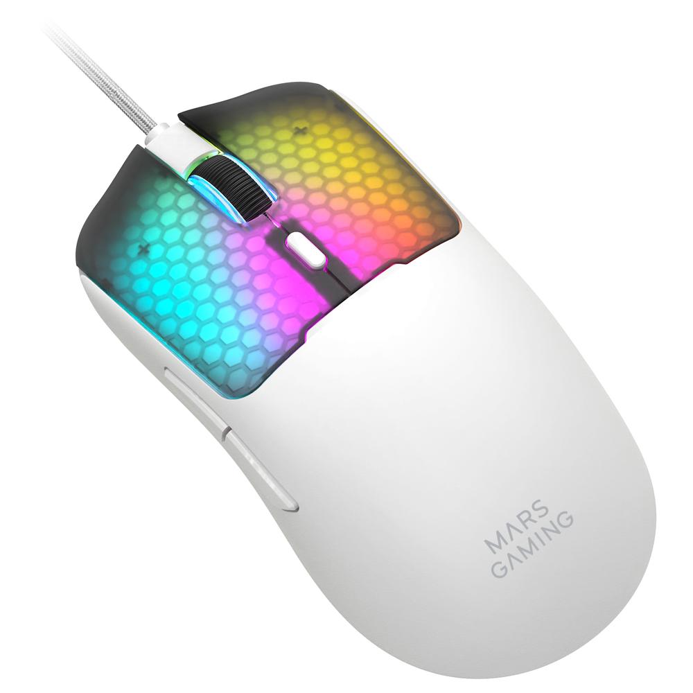 Raton mars gaming mm - viperw RGB blanco