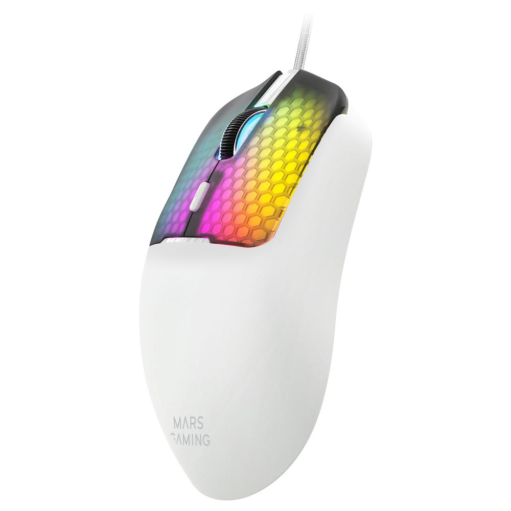 Raton mars gaming mm - viperw RGB blanco