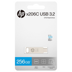 Memoria USB 3.2 - USB tipo c PNY hp x206c - a otg 256GB metal