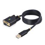 Cable USB tipo a a rs232 db9 startech 1m · macho - hembra · negro