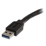 Cable USB tipo a startech 10m · macho - hembra · negro