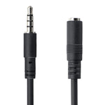 Cable mini jack 3.5mm startech 1m · macho - hembra · negro