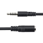 Cable mini jack 3.5mm startech 1m · macho - hembra · negro