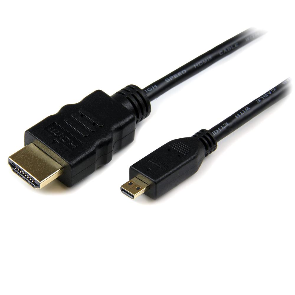 Cable micro HDMI a HDMI startech 1m · macho - macho · negro