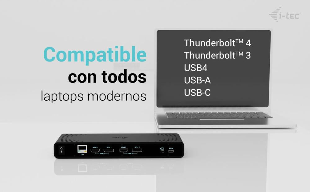 Docking station i - tec 12 en 1 + cargador universal 85w