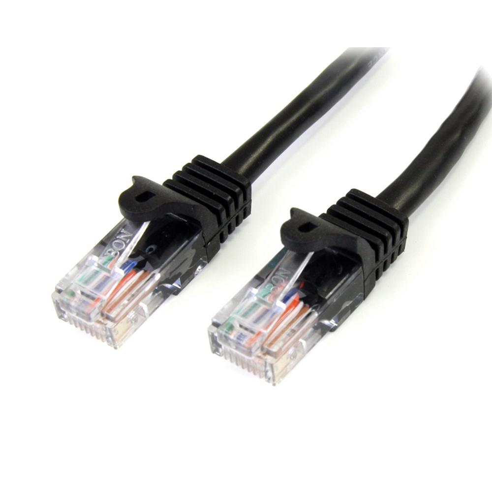 Cable de red startech latiguillo RJ45 u - utp cat5e 2m negro