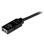 Cable USB tipo a startech 20m · macho - hembra · negro