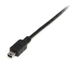 Cable USB tipo a a mini USB tipo b startech 1m · macho - macho · negro