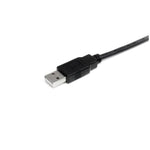 Cable USB tipo a startech 2m · macho - macho · negro