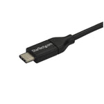 Cable USB tipo c a USB tipo b startech 2m · macho - macho · negro