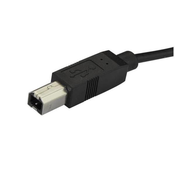 Cable USB tipo c a USB tipo b startech 2m · macho - macho · negro