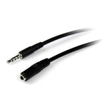 Cable jack 3.5mm startech 2m · macho - hembra · negro