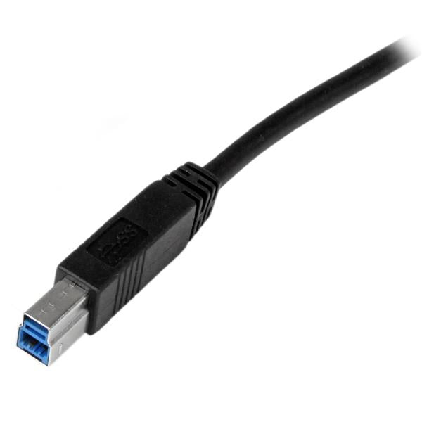 Cable USB tipo b a USB tipo a startech 2m · macho - macho · negro