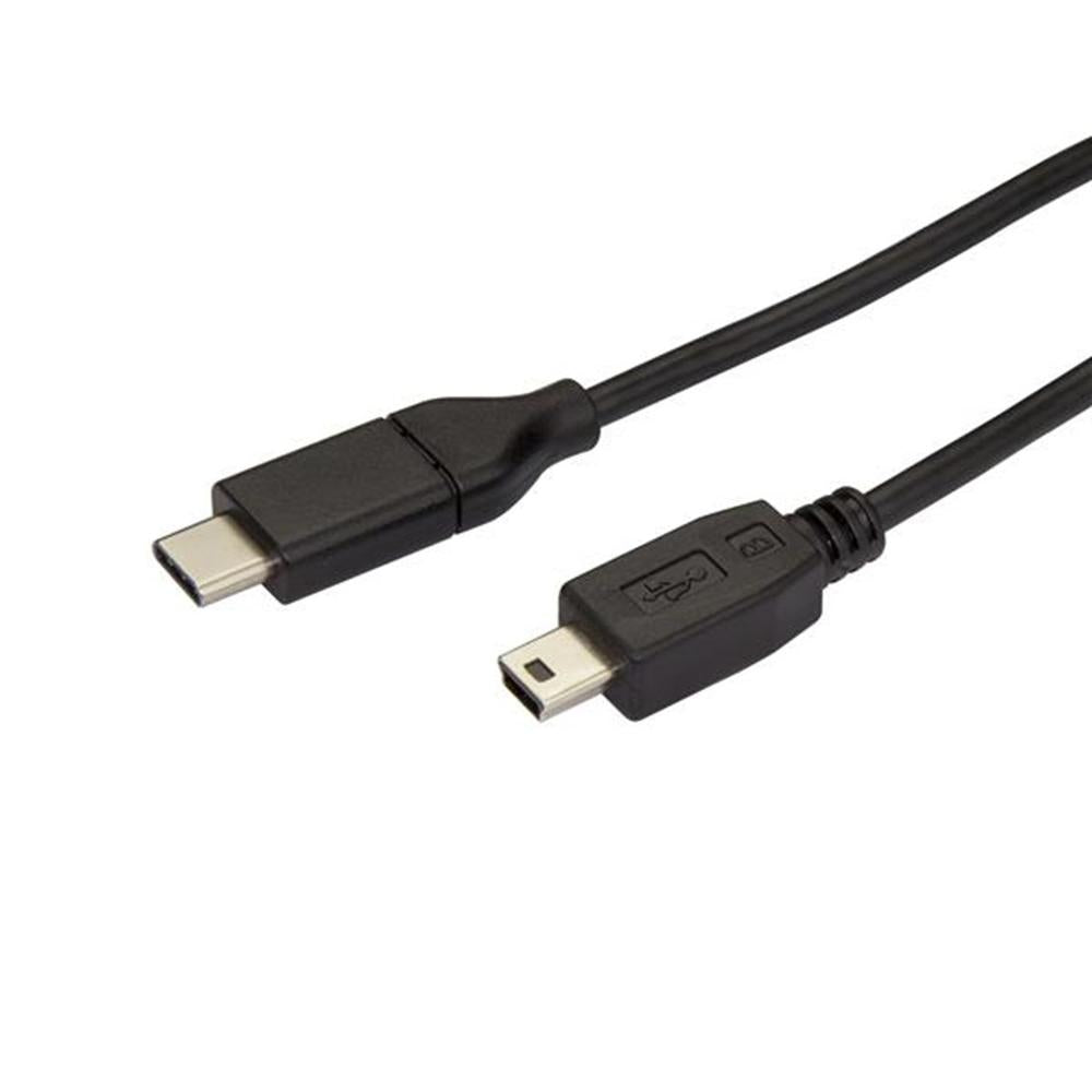 Cable USB tipo c a mini USB tipo b startech 2m · macho - macho · negro