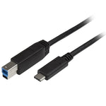 Cable USB tipo c a USB tipo b startech 2m · macho - macho · negro
