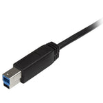 Cable USB tipo c a USB tipo b startech 2m · macho - macho · negro