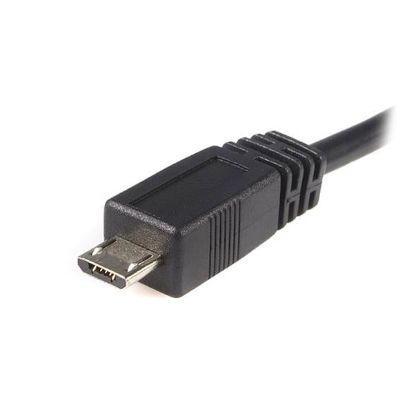 Cable micro USB tipo b a USB tipo a startech 2m · macho - macho · negro