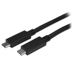 Cable USB tipo c startech 2m · macho - macho · negro