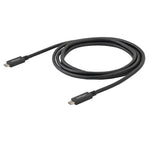 Cable USB tipo c startech 2m · macho - macho · negro
