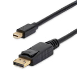 Cable mini dp a displayport startech 2m · macho - macho · negro