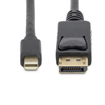 Cable mini dp a displayport startech 2m · macho - macho · negro