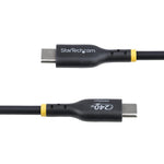 Cable USB tipo c startech 2m · macho - macho · negro