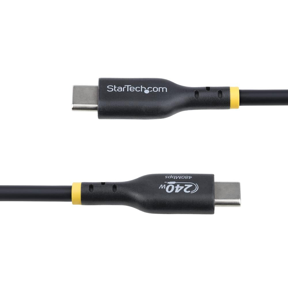 Cable USB tipo c startech 2m · macho - macho · negro