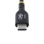Cable USB tipo c startech 2m · macho - macho · negro