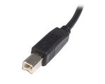 Cable USB tipo b a USB tipo a startech 3m · macho - macho · negro