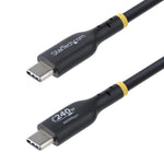 Cable USB tipo c startech 3m · macho - macho · negro