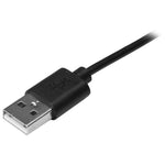 Cable USB tipo a a USB tipo c startech · macho macho · Negro detalle #negro