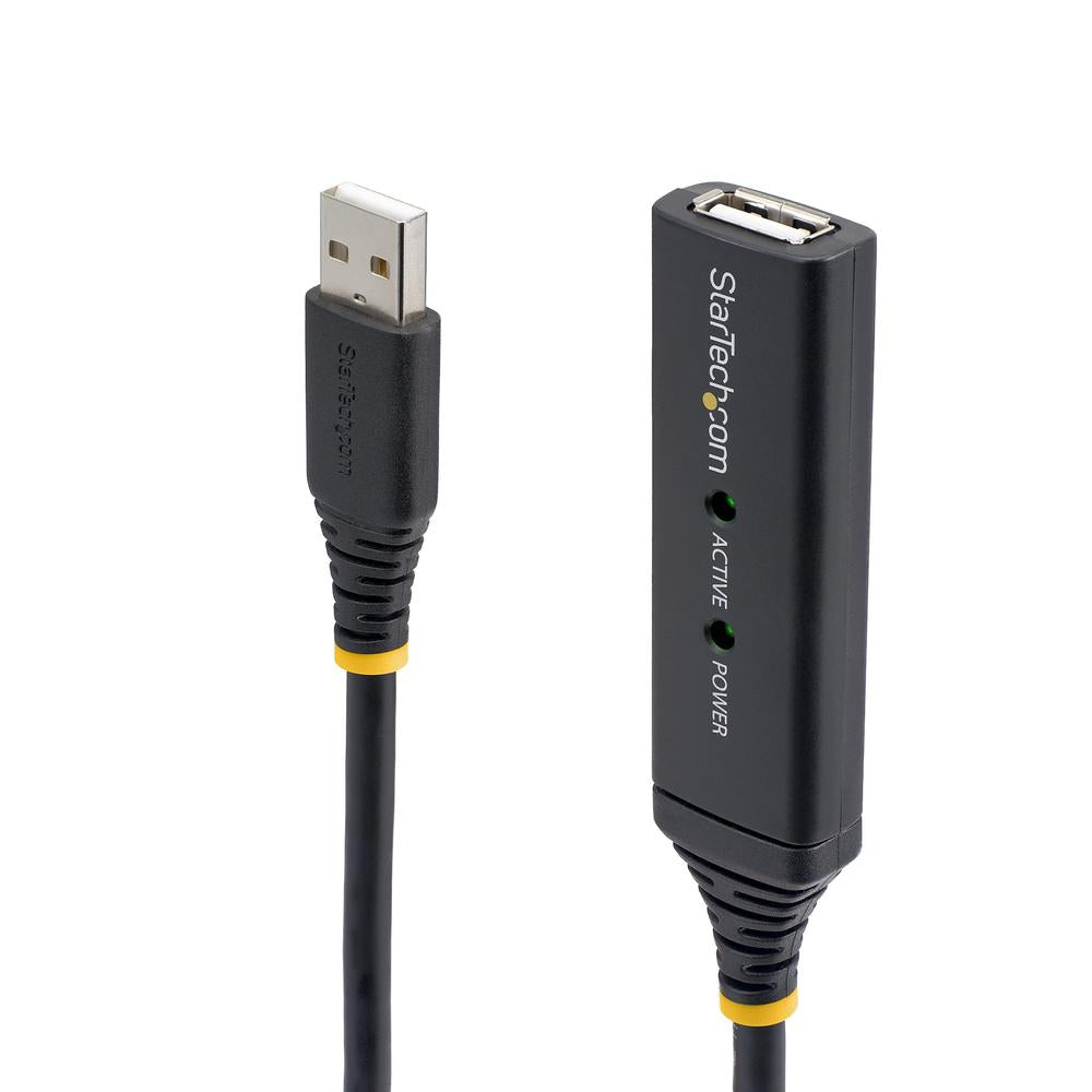 Cable USB tipo a startech 15m · macho - hembra · negro