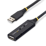 Cable USB tipo a startech 15m · macho - hembra · negro