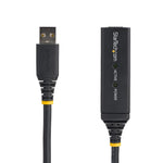 Cable USB tipo a startech 25m · macho - hembra · negro