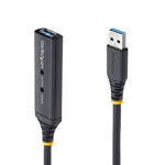 Cable USB tipo a startech 5m · macho - hembra · negro