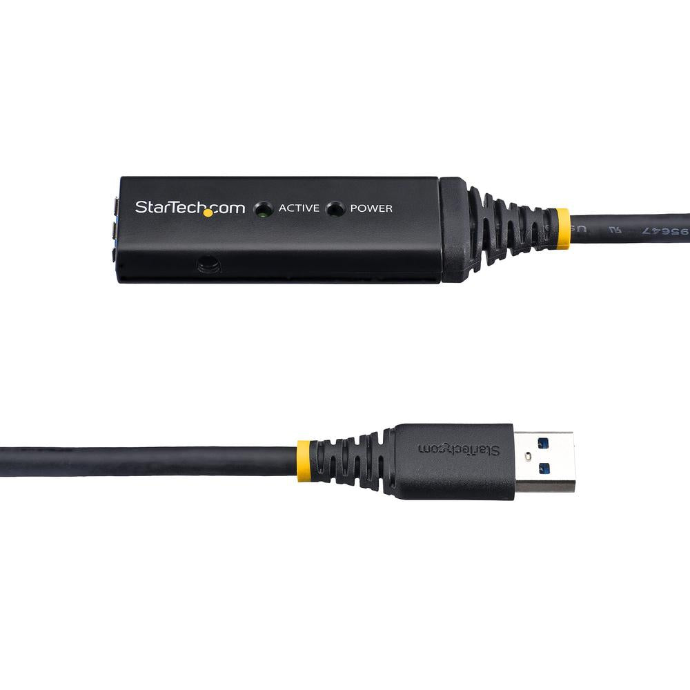 Cable USB tipo a startech 5m · macho - hembra · negro